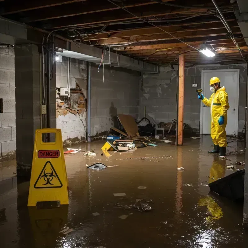 Flooded Basement Electrical Hazard in West Islip, NY Property